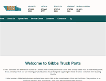 Tablet Screenshot of gibbsparts.com.au